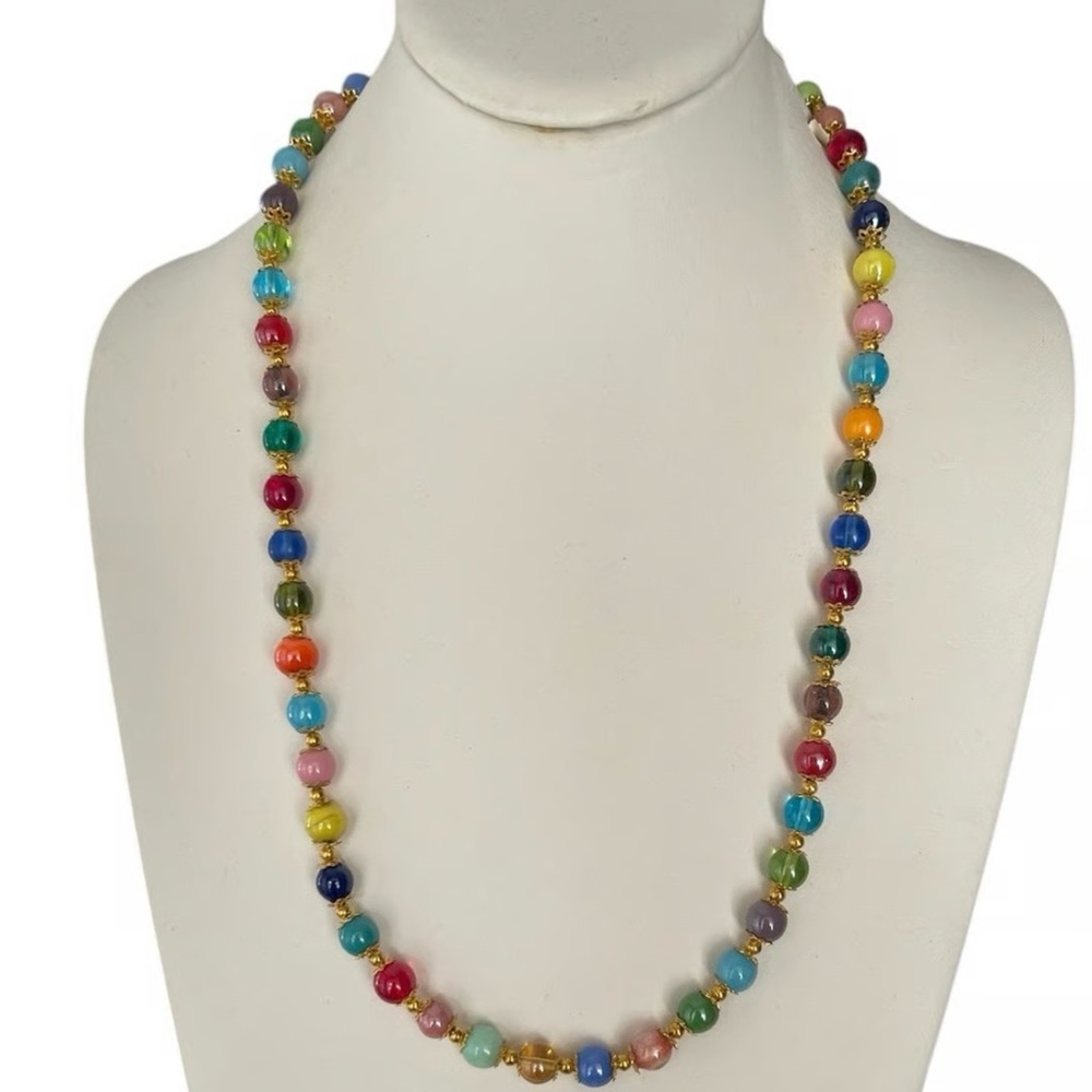 Murano glass Multicolor Beaded Necklace